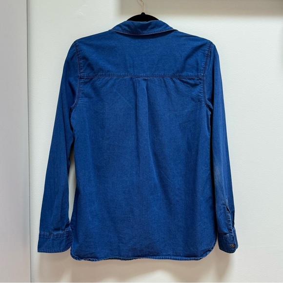 Old Navy The Classic Shirt Blue Size medium - Picture 5 of 10